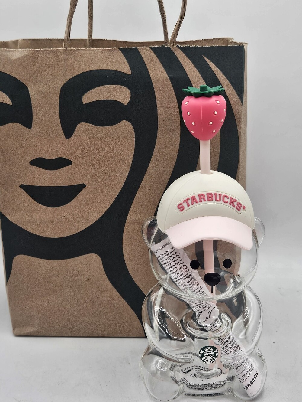 2026 Nwt Starbucks Pink Barista Glass 20 Ounce Cold Cup